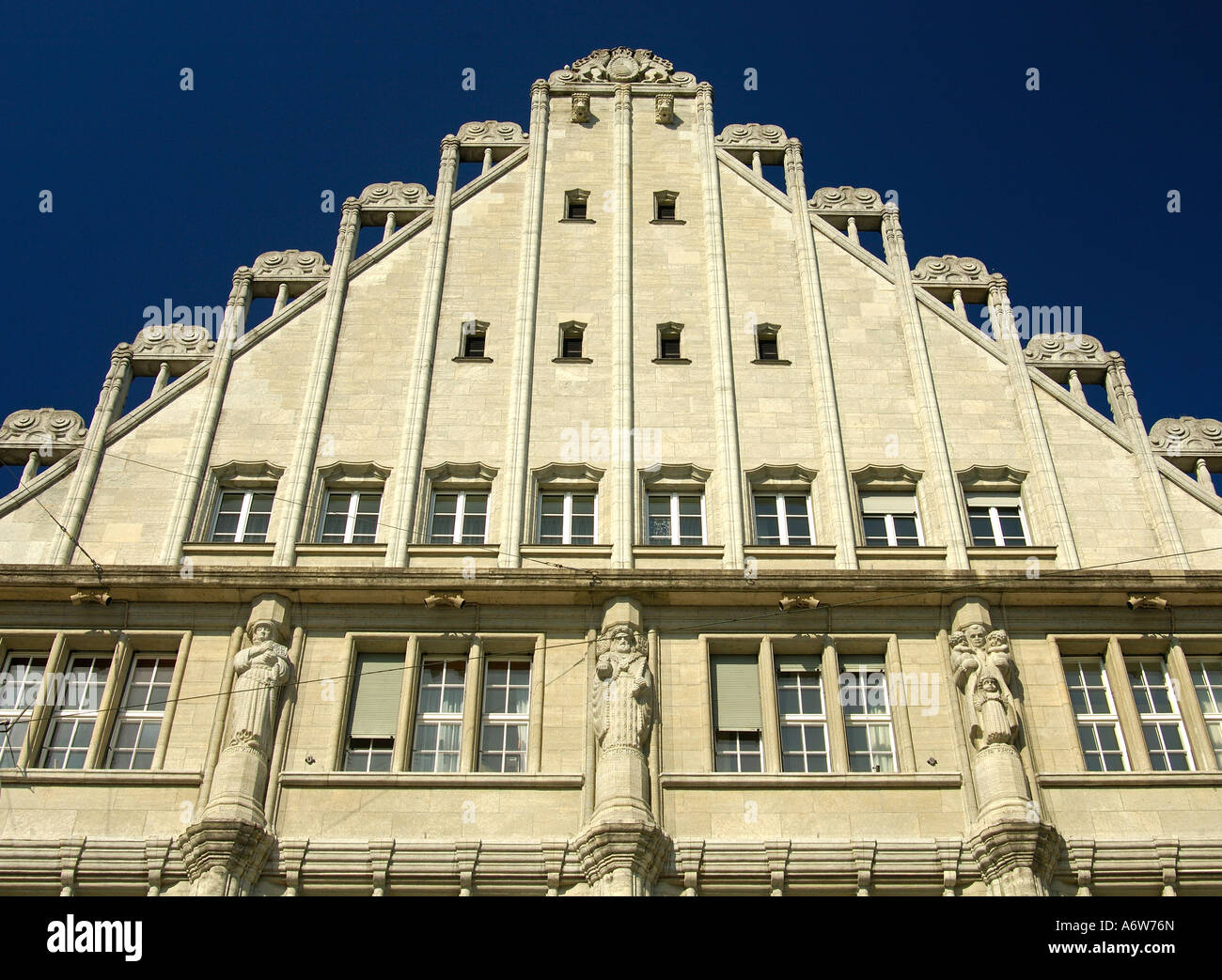 Griederhaus Gebäude im Art Nouveau Stil am Paradeplatz, Zürich, Schweiz Stockfoto