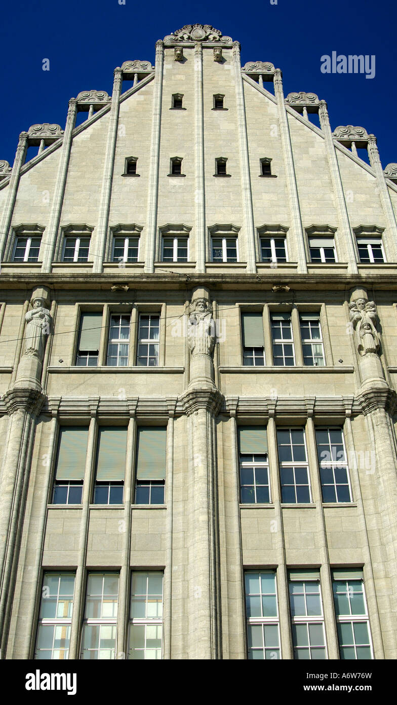 Griederhaus Gebäude im Art Nouveau Stil am Paradeplatz, Zürich, Schweiz Stockfoto