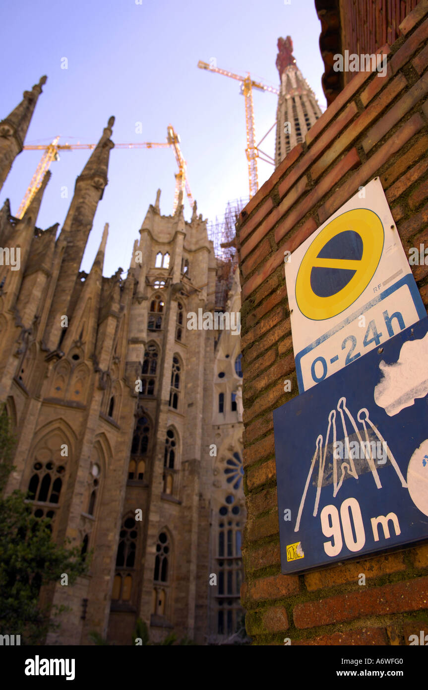 La Sagrada Familia, Antoni, Gaudi, Barcelona, Spanien, Antoni, Gaudi, Kunst, Jugendstil, Katalanisch, Architekt, 1884, unvollendet, Cathol Stockfoto