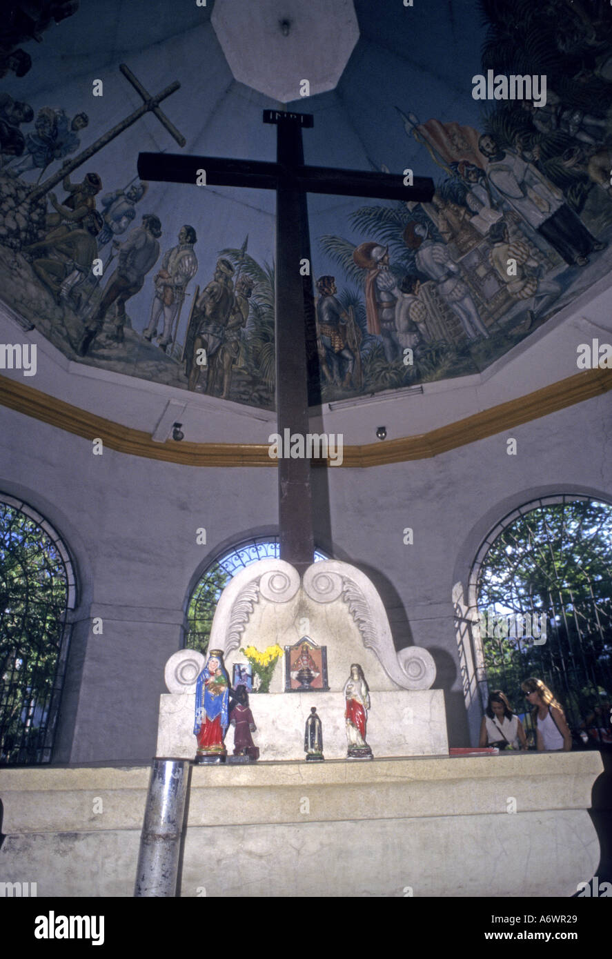 Asien, Philippinen, Cebu, Visayas Inseln Kathedralendecke Stockfoto