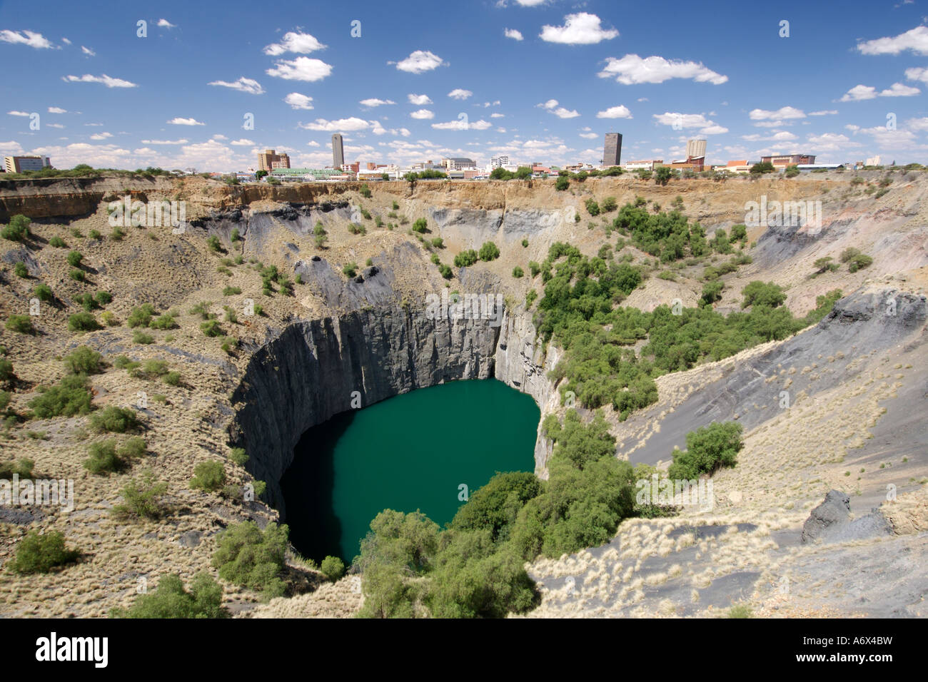 Das Big Hole in Kimberley in Nordwestprovinz Südafrikas. Stockfoto