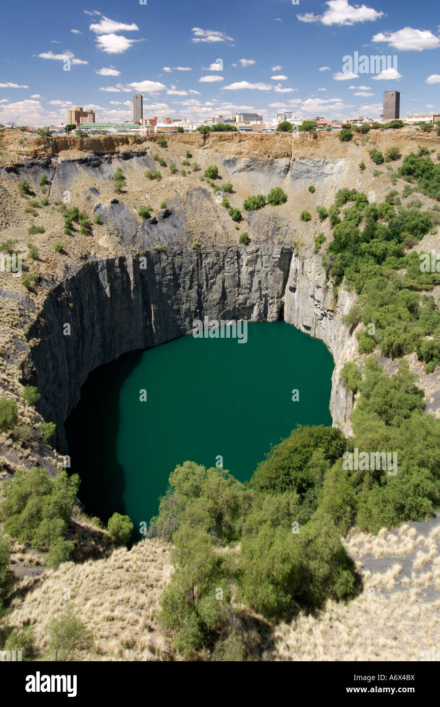 Das Big Hole in Kimberley in Nordwestprovinz Südafrikas. Stockfoto