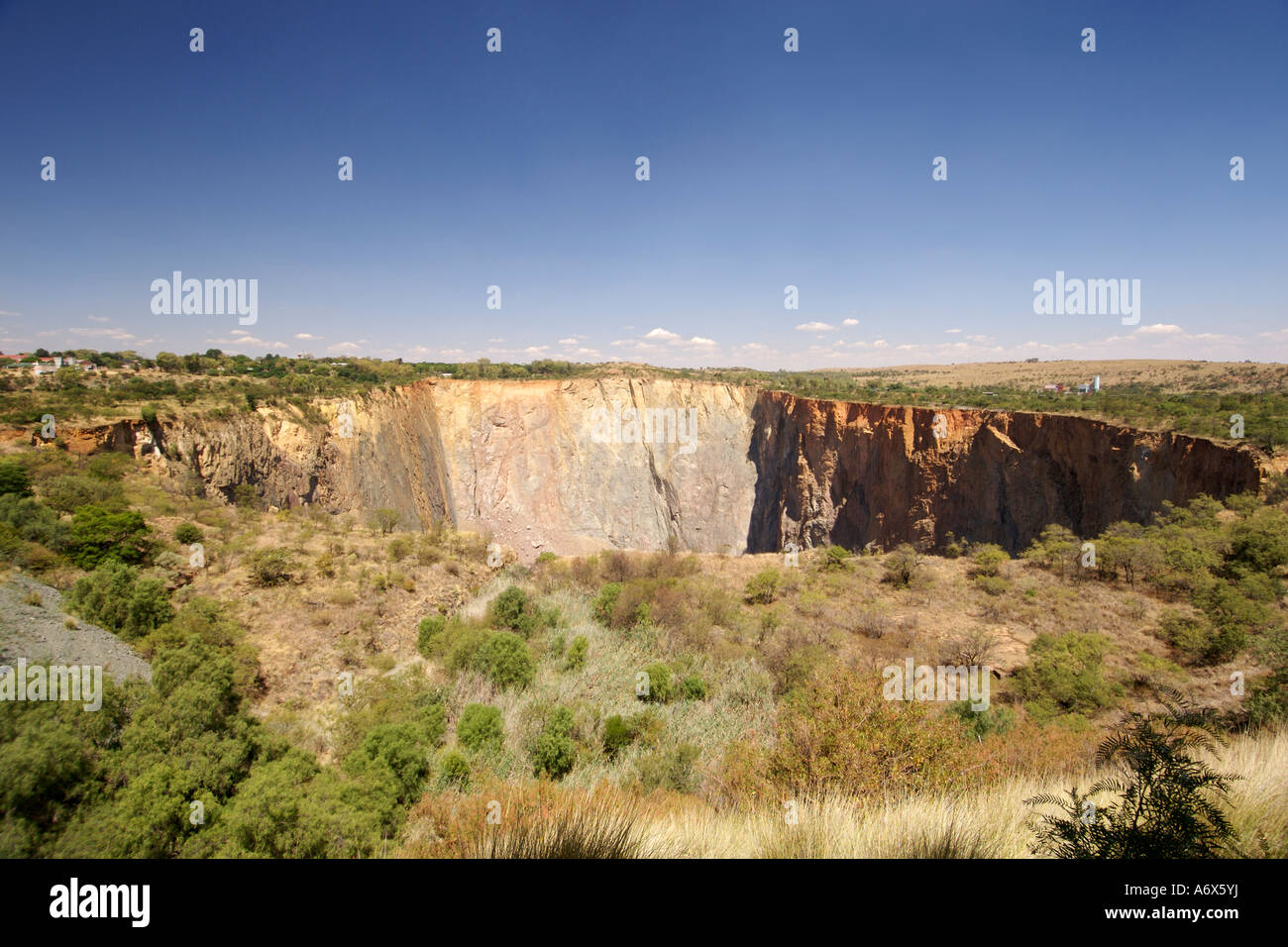 Der Cullinan Diamantenmine in Cullinan South Africa. Stockfoto