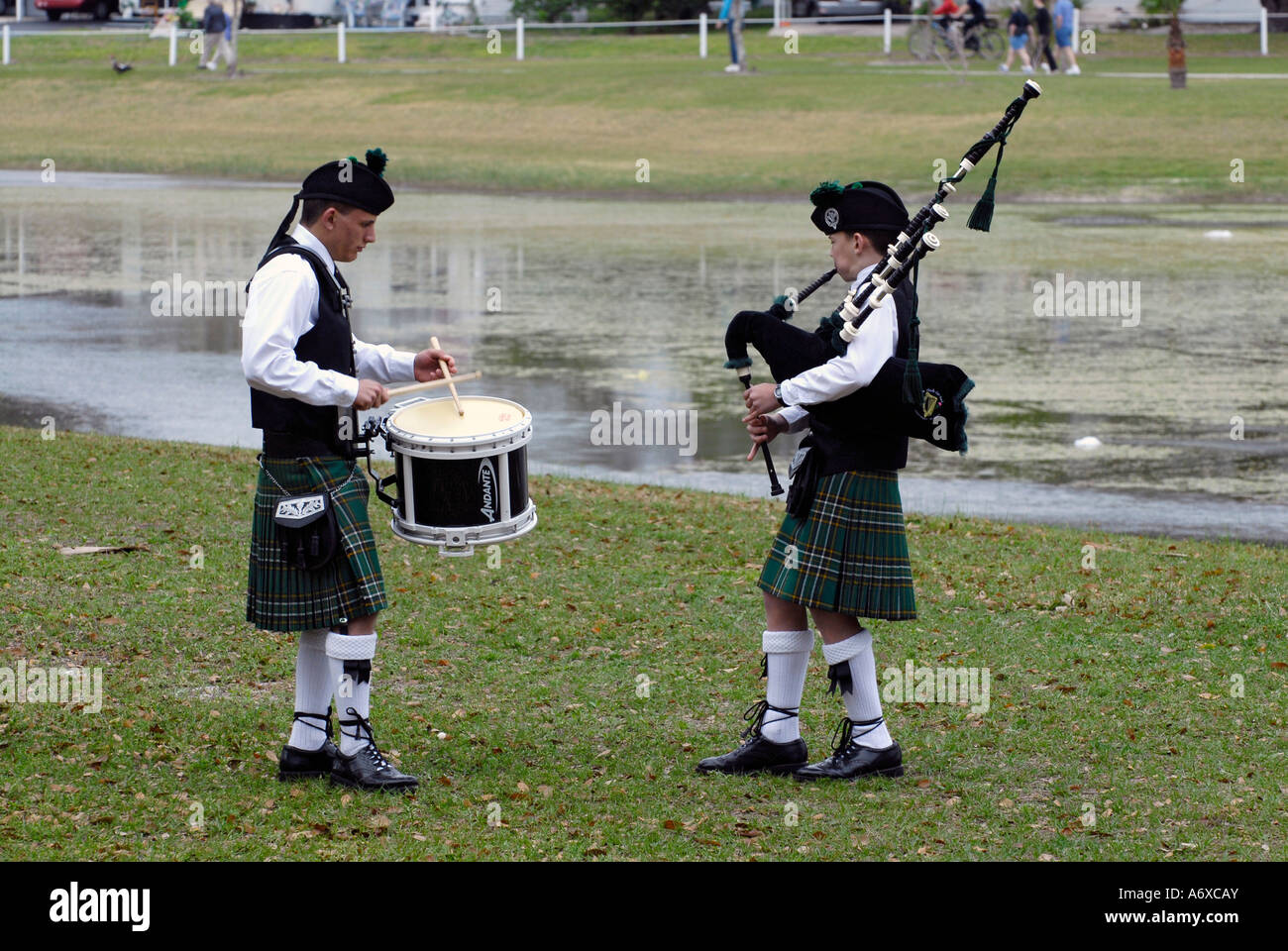 Celtic schottischen Highland Games statt in Zephyr Hills Florida Fl Fla Stockfoto