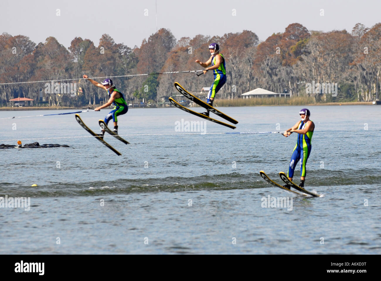 Ski Show spektakulär bei Cypress Gärten Winter Haven, Florida uns Stockfoto