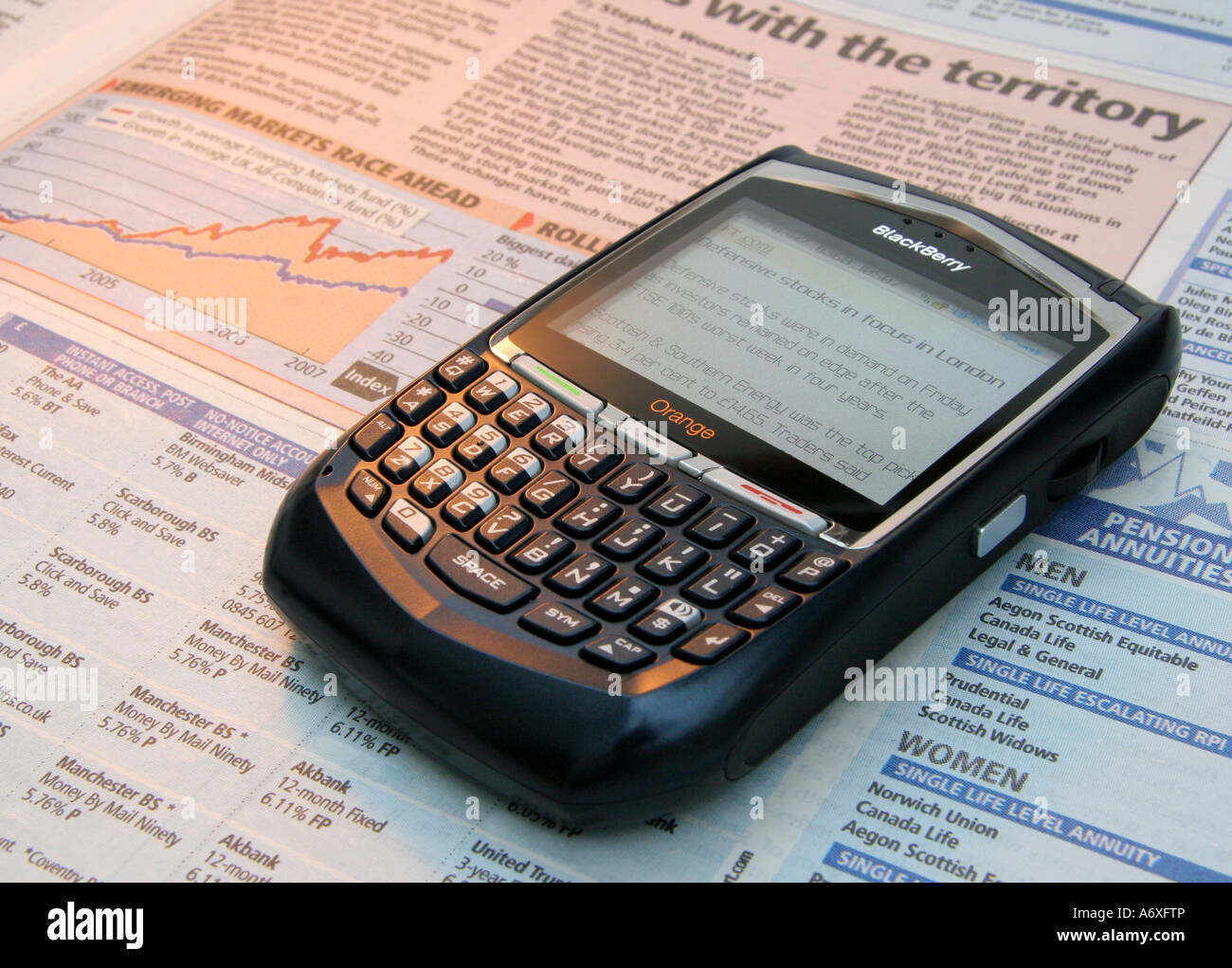 BlackBerry Stockfoto