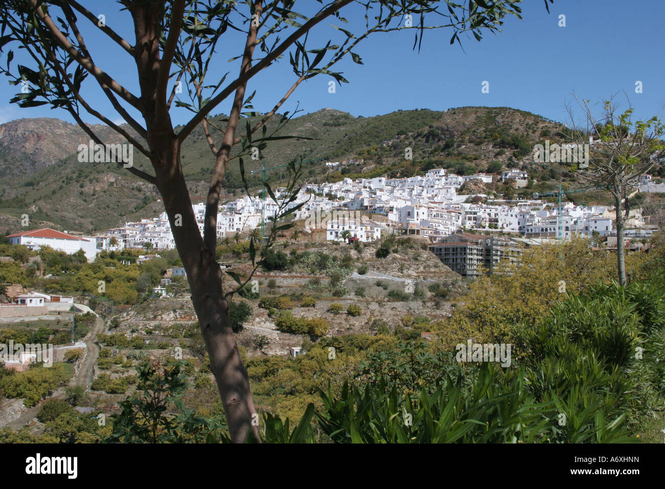 Kleines Bergdorf in Andalusien, Spanien Stockfoto