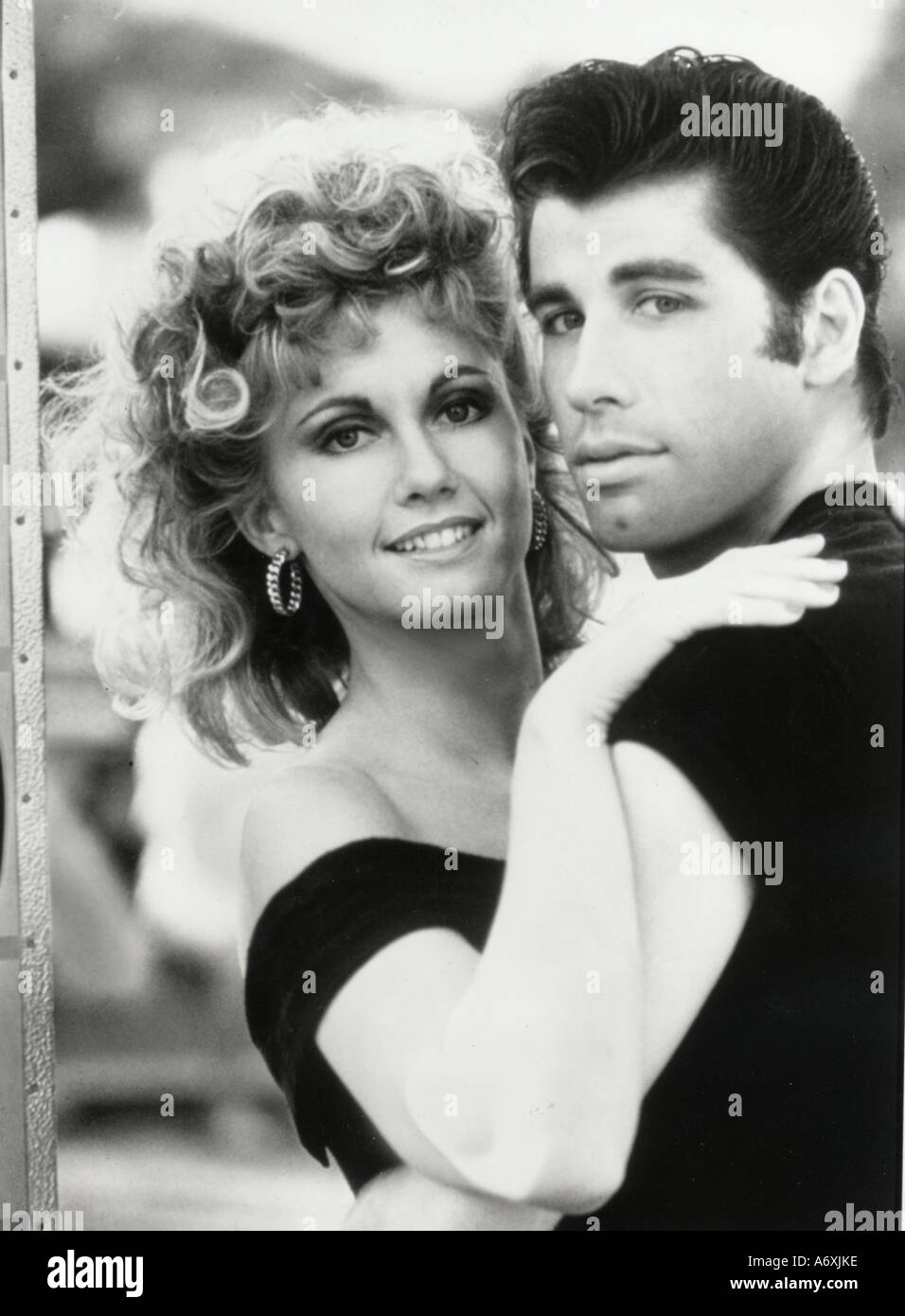 John Travolta und Olivia Newton-John im Jahr 1978 Paramount Film Fett Stockfoto