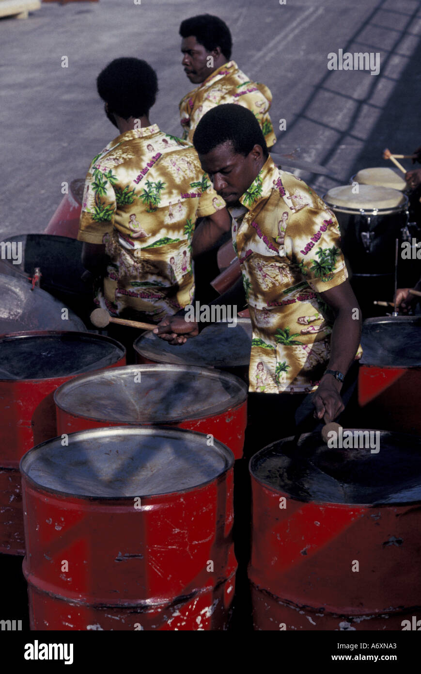 Karibik, Barbados, Bridgetown Steel Drum Band Stockfoto, Bild 3808674
