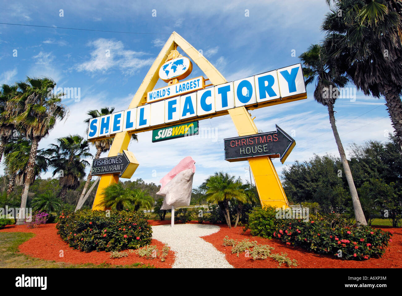 Weltweit größte Shell Factory eine beliebte Touristenattraktion in North Fort FT Myers Florida FL Stockfoto