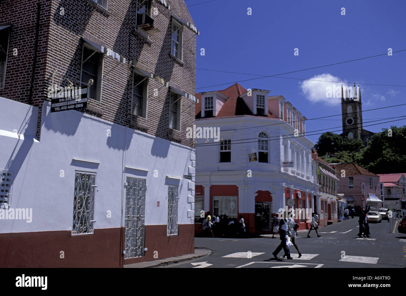 Karibik, Grenada, St. George. Die Esplanade. Stockfoto