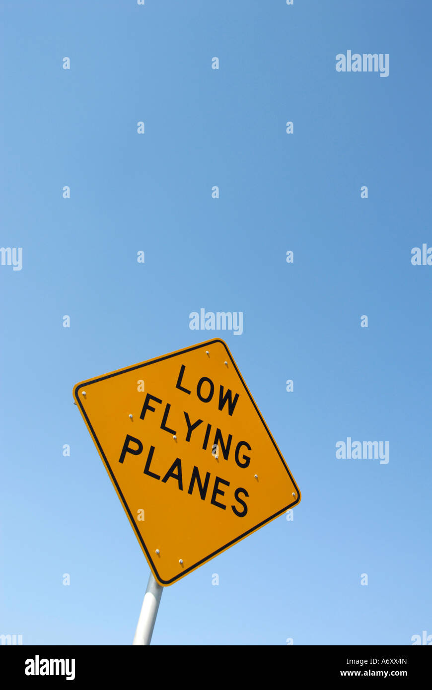 Gende fliegen Flugzeug in der Nähe von Zeichen Orlando Lakeland Central Florida Vereinigte Staaten von Amerika Stockfoto