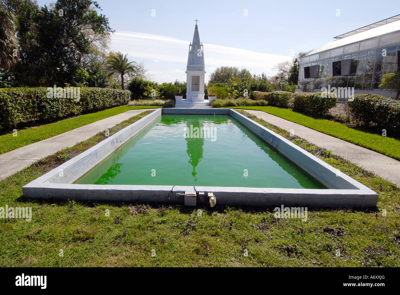 Hindu Garten der Meditation am Florida Southern College FSC an zentralen Lakeland Florida Vereinigte Staaten von Amerika Stockfoto