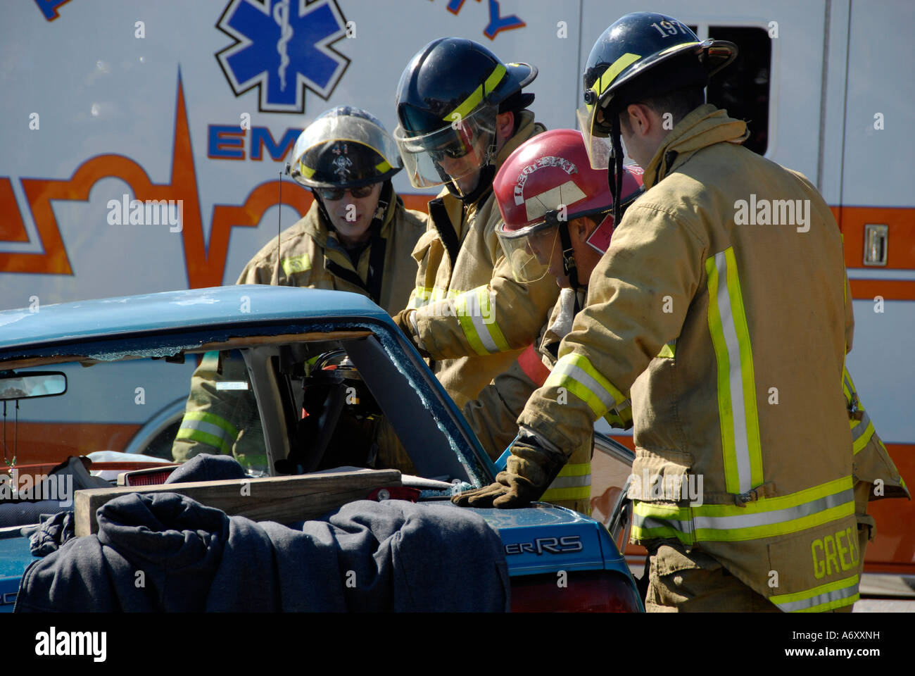 Schweren Autounfall in Lakeland Central Florida Vereinigte Staaten Stockfoto