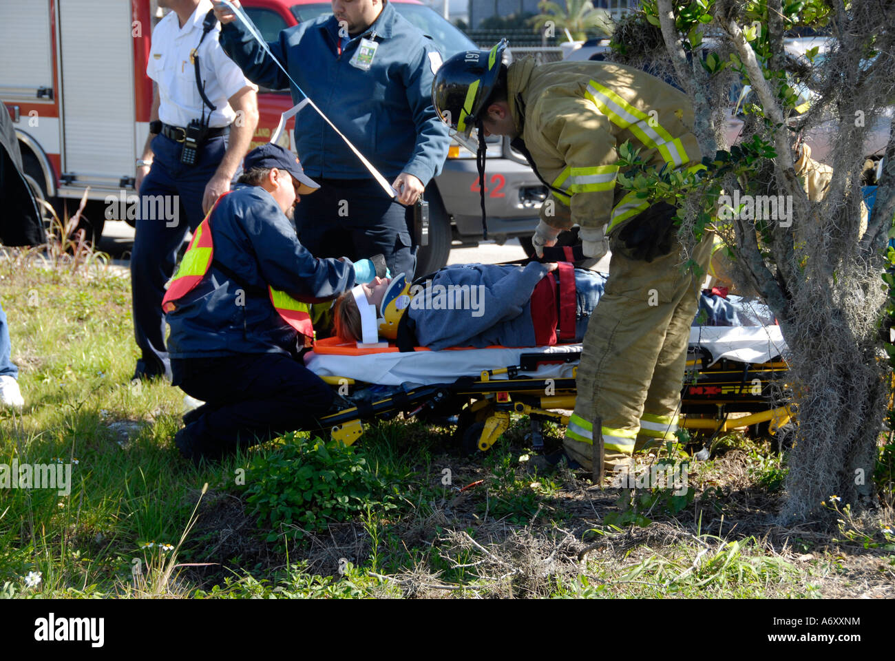 Schweren Autounfall in Lakeland Central Florida Vereinigte Staaten Stockfoto