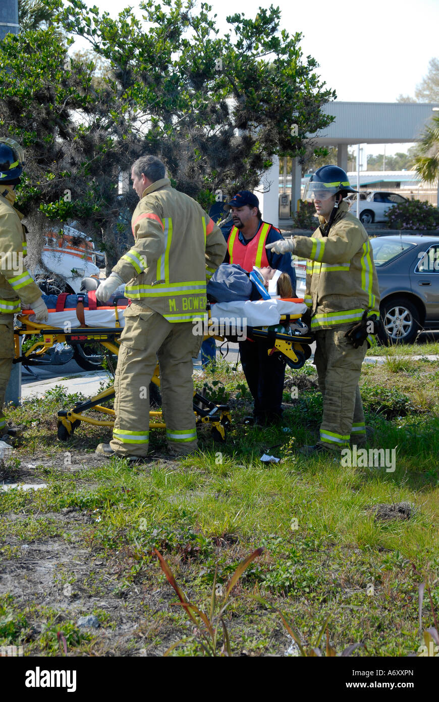 Schweren Autounfall in Lakeland Central Florida Vereinigte Staaten Stockfoto
