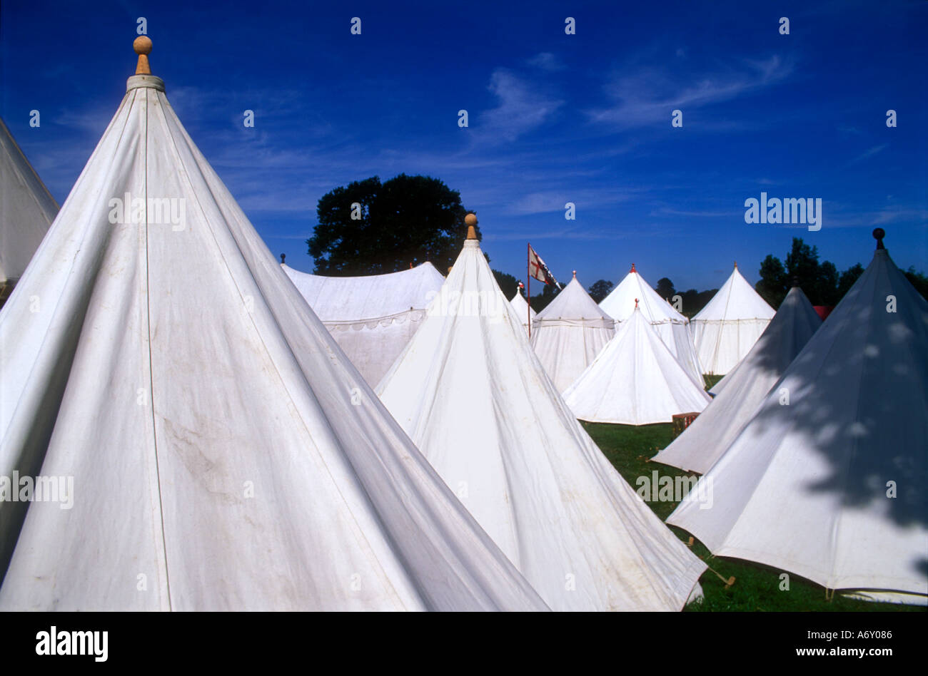 Zelten auf dem English Heritage Festival Geschichte 2004 Stockfoto