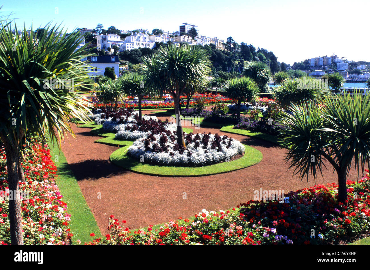 Torquay Devon Torbay Garten Riviera Devon Devon Torre Abbey Gärten Vereinigtes Königreich Stockfoto