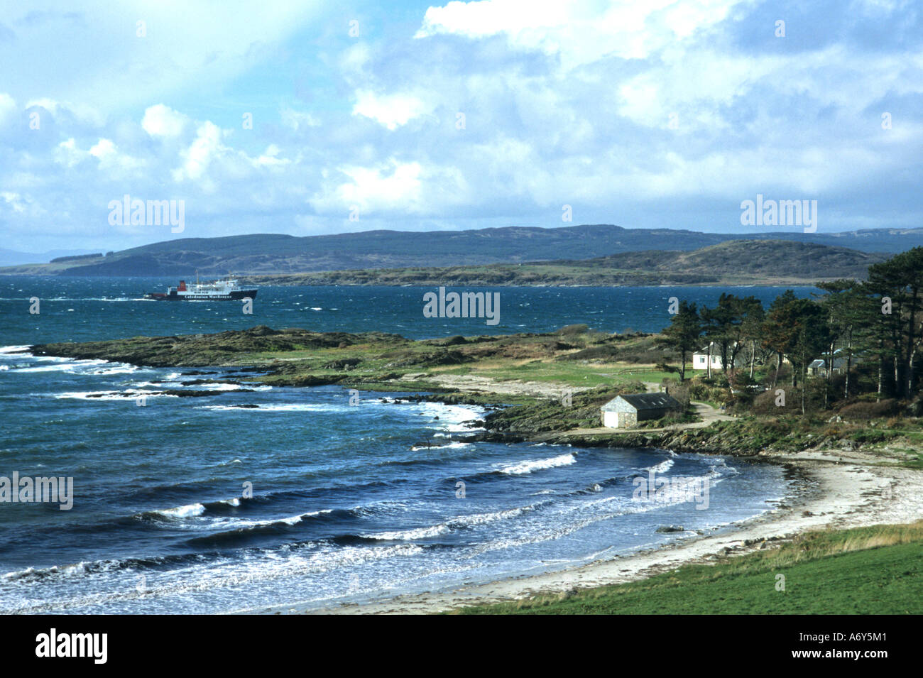 Küste Sopund of Gigha Kintyre Schottland Meeresstrand Stockfoto