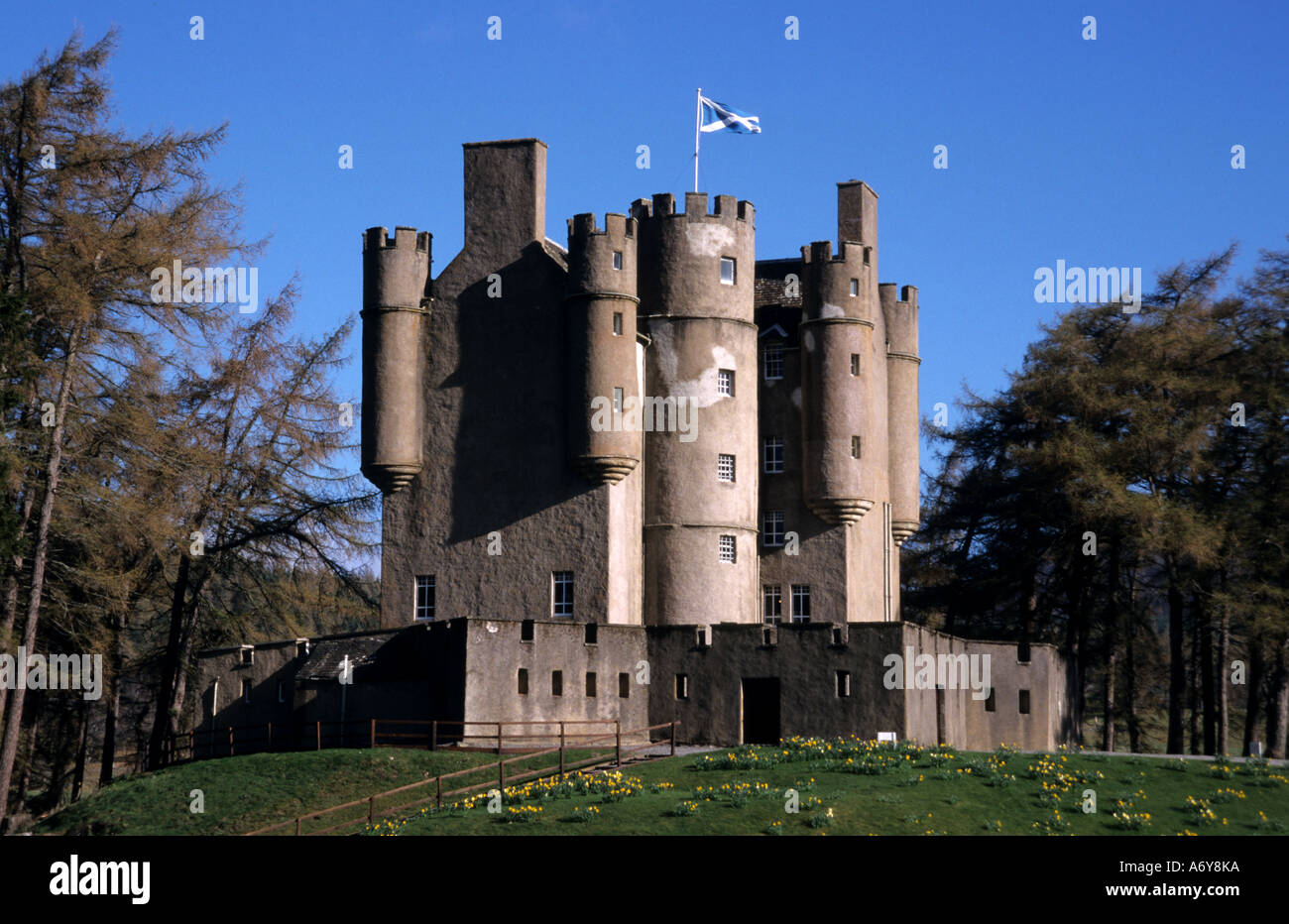 Braemar Castle Aberdeenshire Scotland Scottish Highlands, Scottish, Schotten, Schottland, Stockfoto