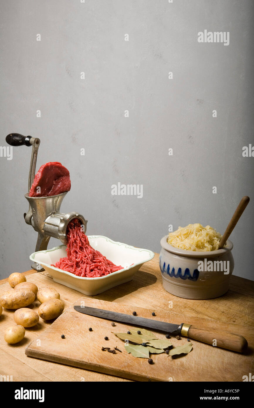 Altmodische Küche Szene Stockfoto