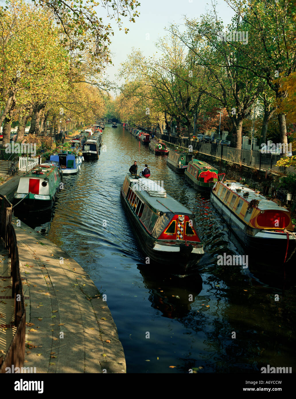 Regent s Kanal Maida Vale London England England Europa Stockfoto