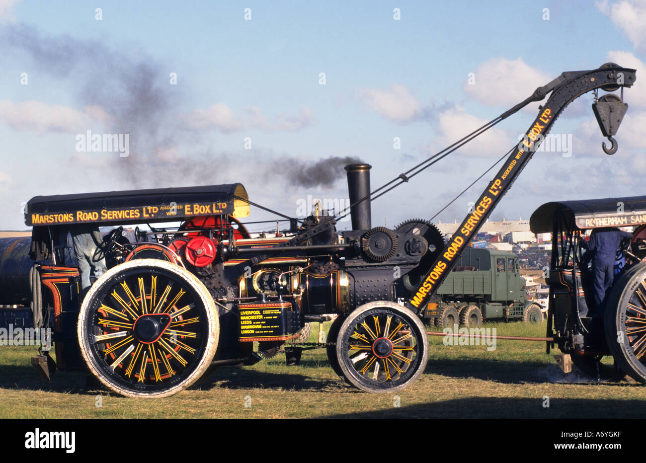 Die Great Dorset Steam Fair ist eine jährliche Show mit Dampf betriebene Fahrzeuge und Maschinen. Die Messe hat in Dorset statt, Stockfoto