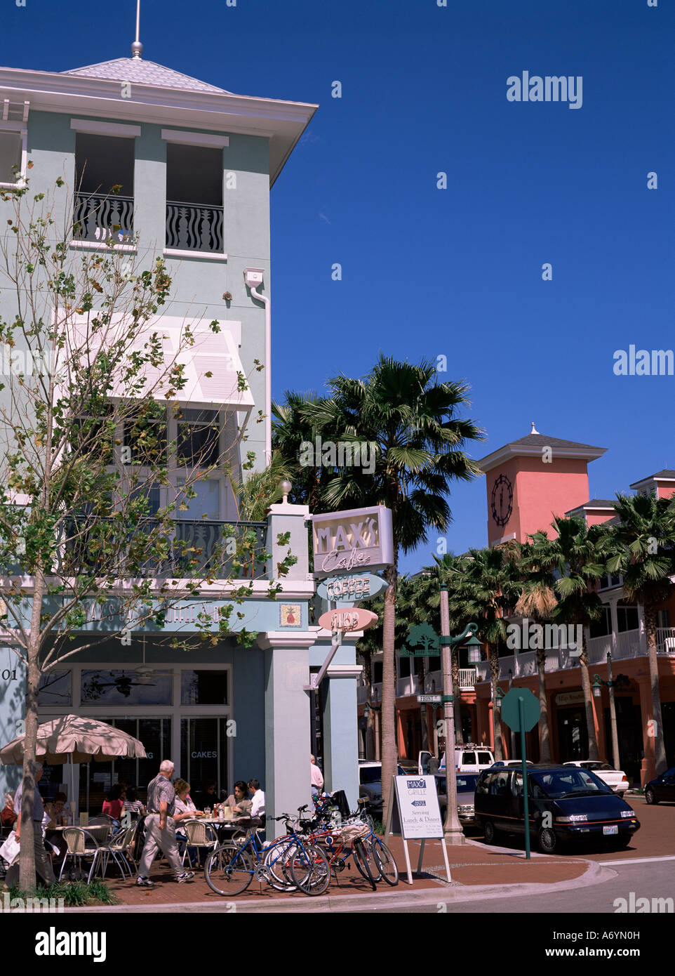 Feier-Stadt gebaut von Disney Florida Vereinigte Staaten von Amerika Nordamerika Stockfoto