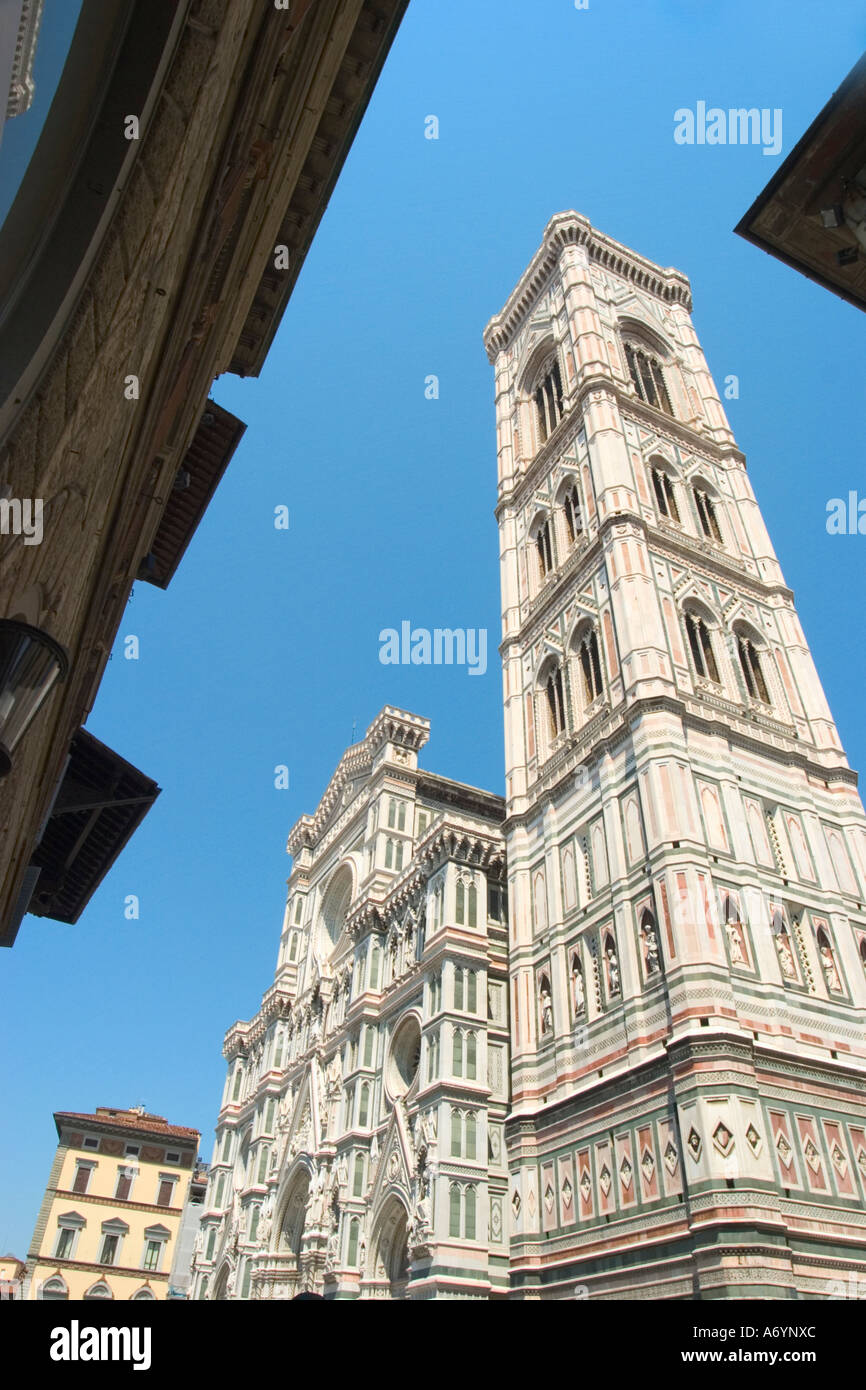 Glockenturm Campanile in der Altstadt von Florenz (Italien) Stockfoto