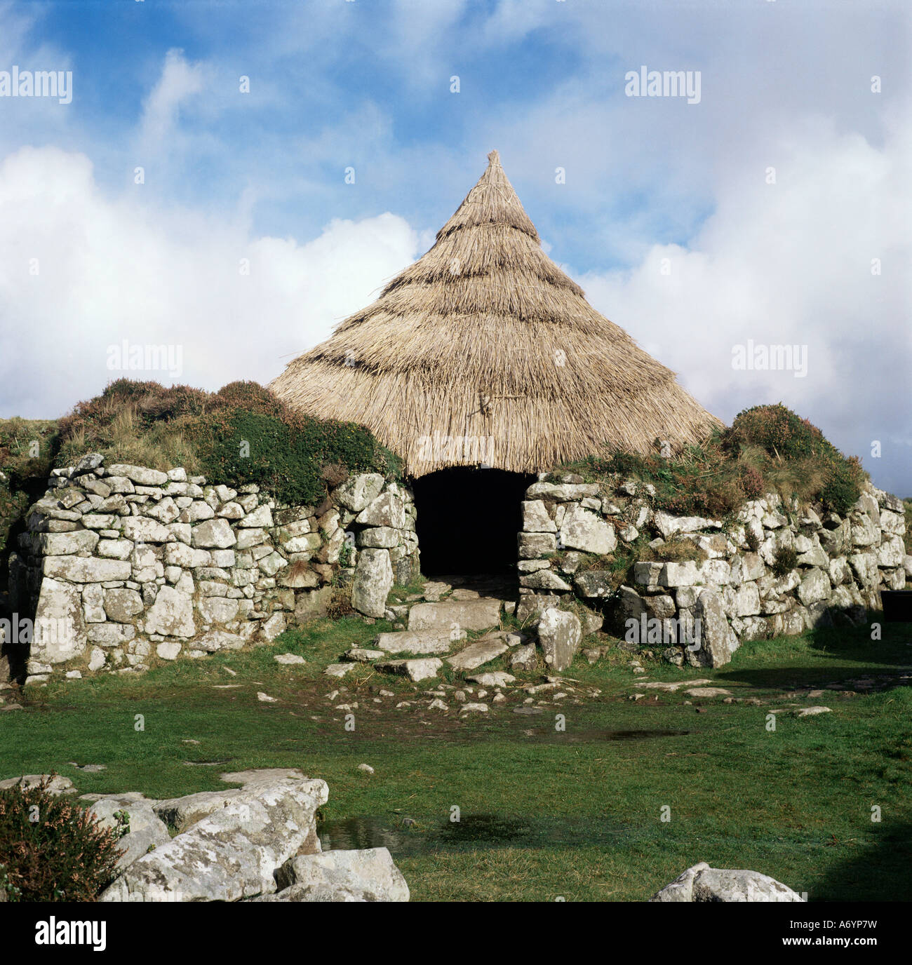 Chysauster Dorf aus ca. 100 v. Chr. Cornwall England England Europa Stockfoto