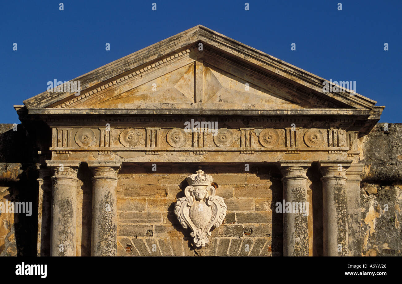 El Morro Festung Eingang Architekturdetail San Juan National Historic Site Old San Juan Puerto Rico Stockfoto