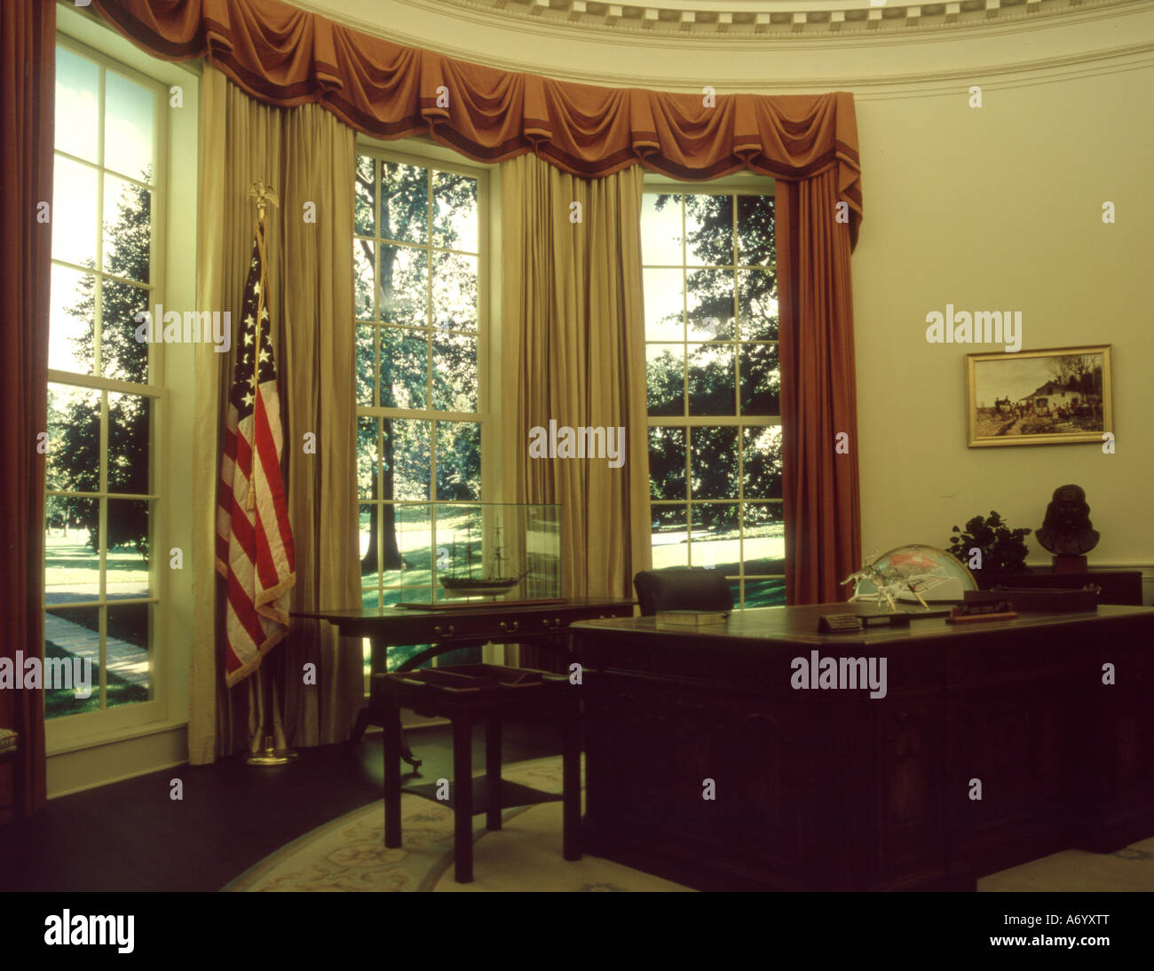 USA. Georgien. Atlanta. Oval Office Replik in Jimmy Carter museum Stockfoto