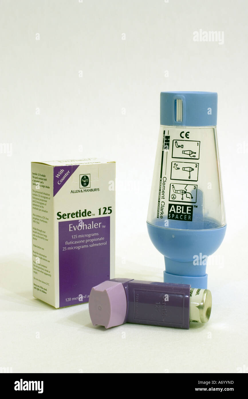 Evohale Inhalator für die medizinische Behandlung von asthma Stockfoto