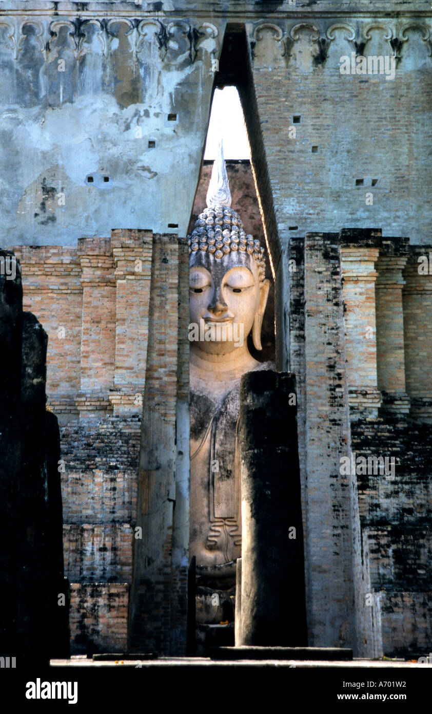 Sukhothai historischen Park-Thailand-Buddha-Tempel Stockfoto