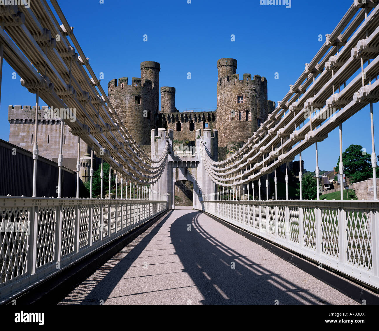 Conwy Castle UNESCO World Heritage Site Gwynedd Wales England Europa Stockfoto