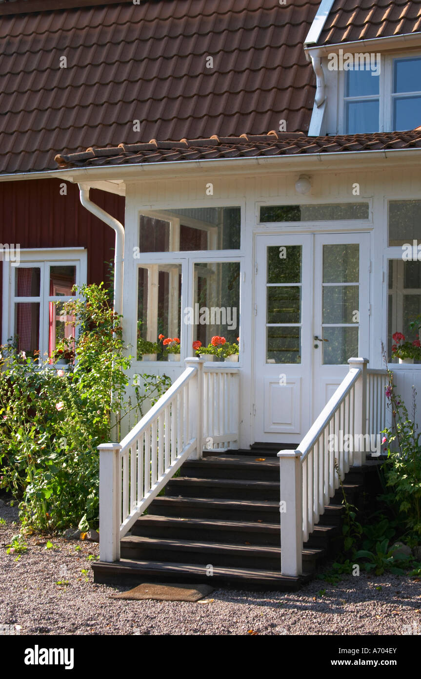 Das Geburtshaus Ort von Astrid Lindgren wo ihr Vater ein Farmpächter war. NAS. Vimmerby Stadt Smaland Region. Schweden, Europ Stockfoto