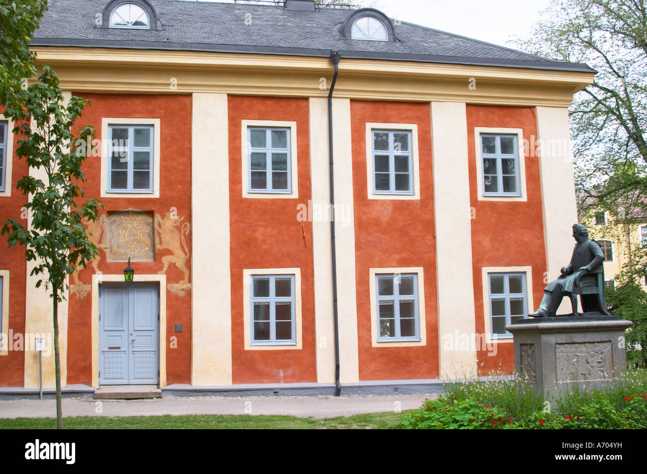 Die so genannte Karolinerhuset, Caroliner House, alten Gymnasiums, wo Carl Linnaeus zur Schule ging. In der Linné-Linne-Lin Stockfoto