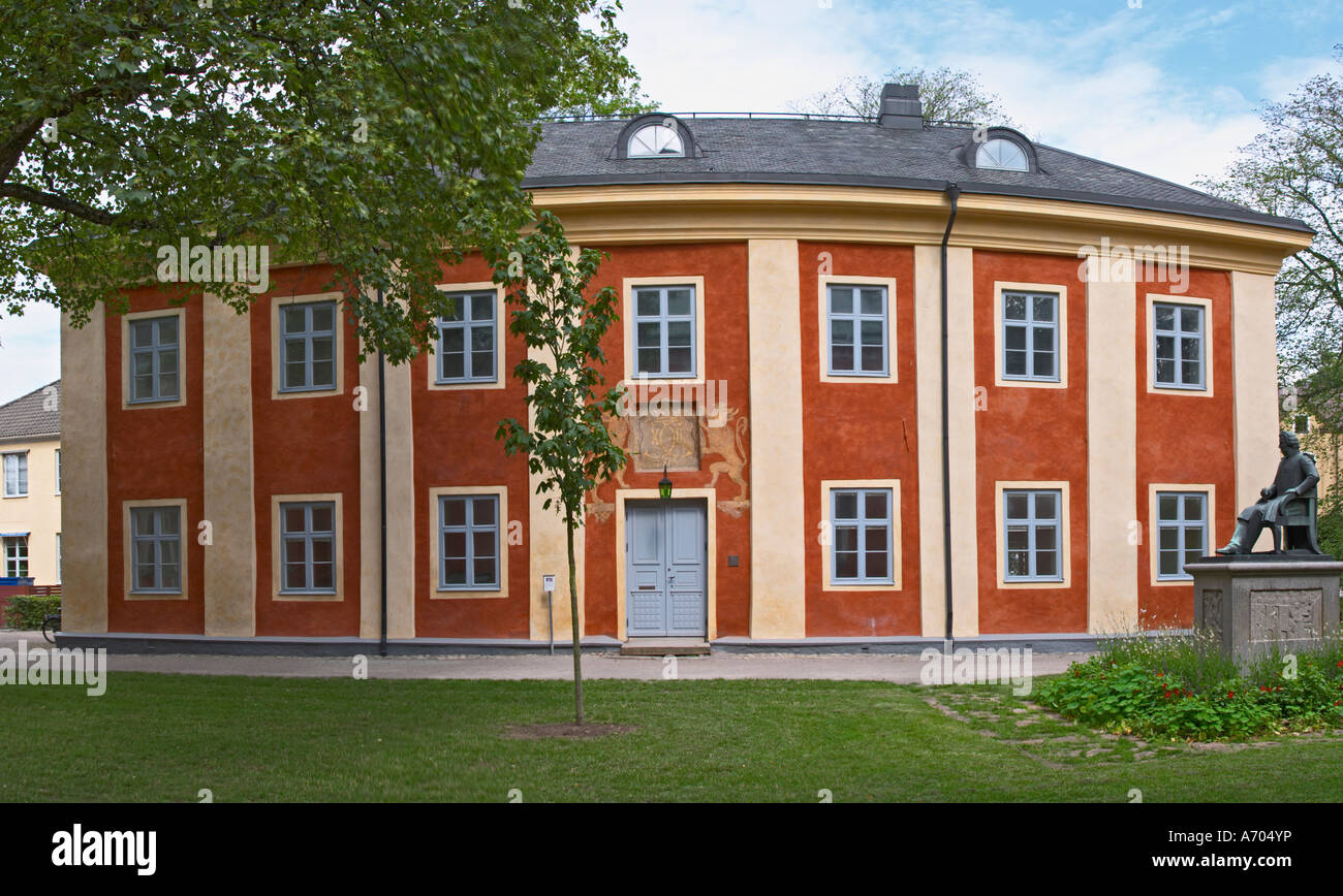 Die so genannte Karolinerhuset, Caroliner House, alten Gymnasiums, wo Carl Linnaeus zur Schule ging. In der Linné-Linne-Lin Stockfoto