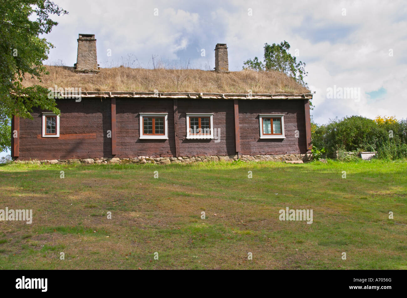 Wo Linné geboren wurde. Die Farm in Rashult, wo Carl von Linné geboren wurde. Smaland Region. Schweden, Europa. Stockfoto