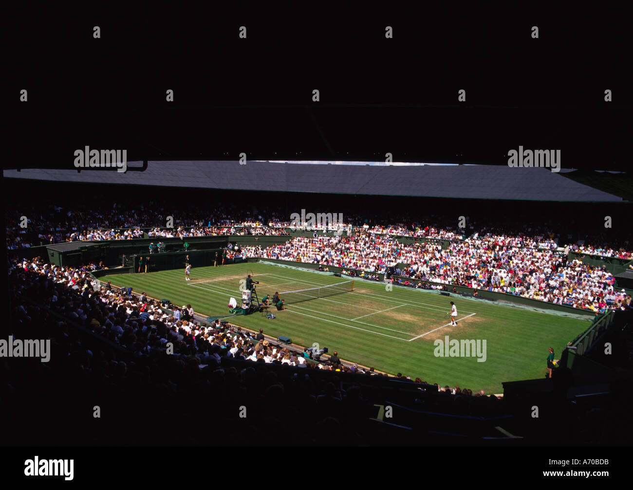 Center Court Wimbledon Tennis Club Wimbledon London England Stockfoto