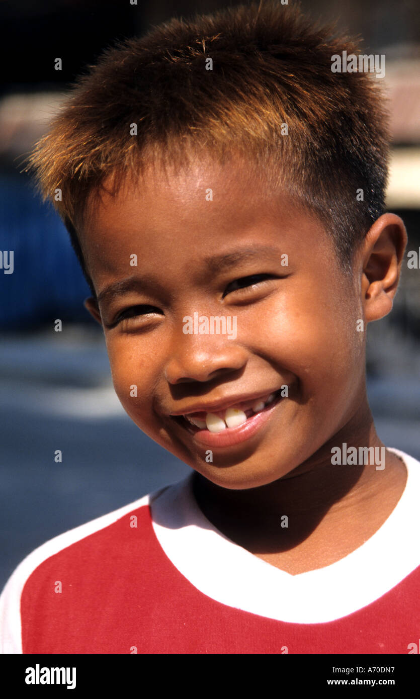 Chiang Mai Thailand Thai Boy Kind Kind Lächeln Stockfoto