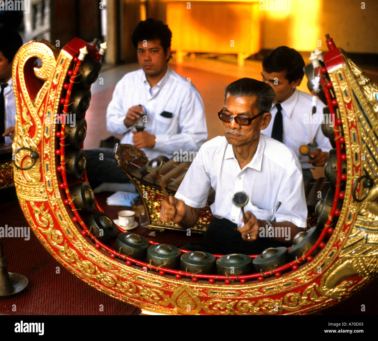 Traditionelle Musik Thailand Thai Tanz Kostüm Kultur Stockfoto