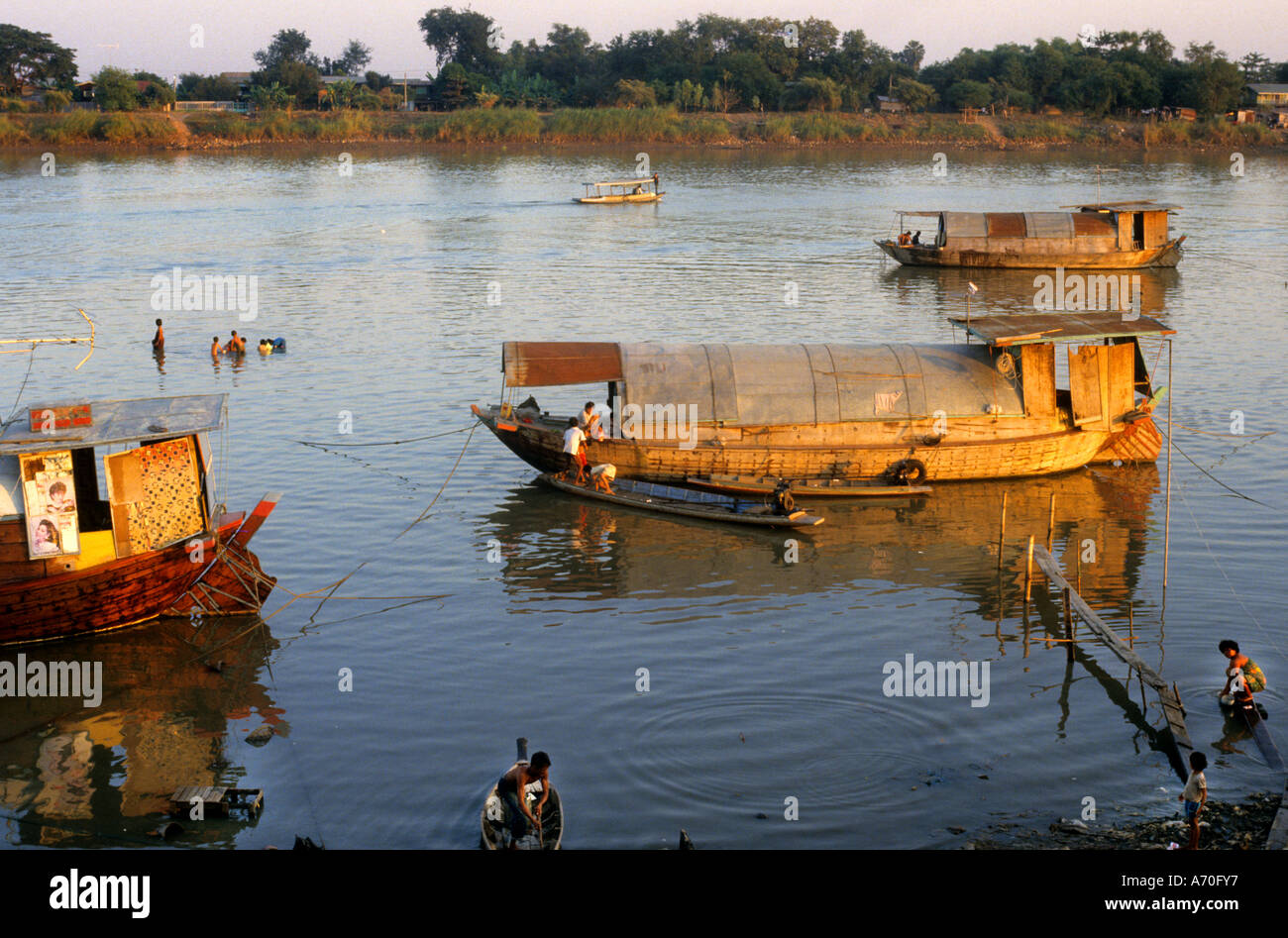 Goldenes Dreieck Thai Thailand Drogen Opium Fluss Stockfoto