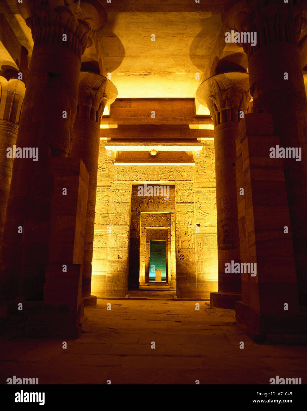 Tempel der Isis Ägypten Stockfoto