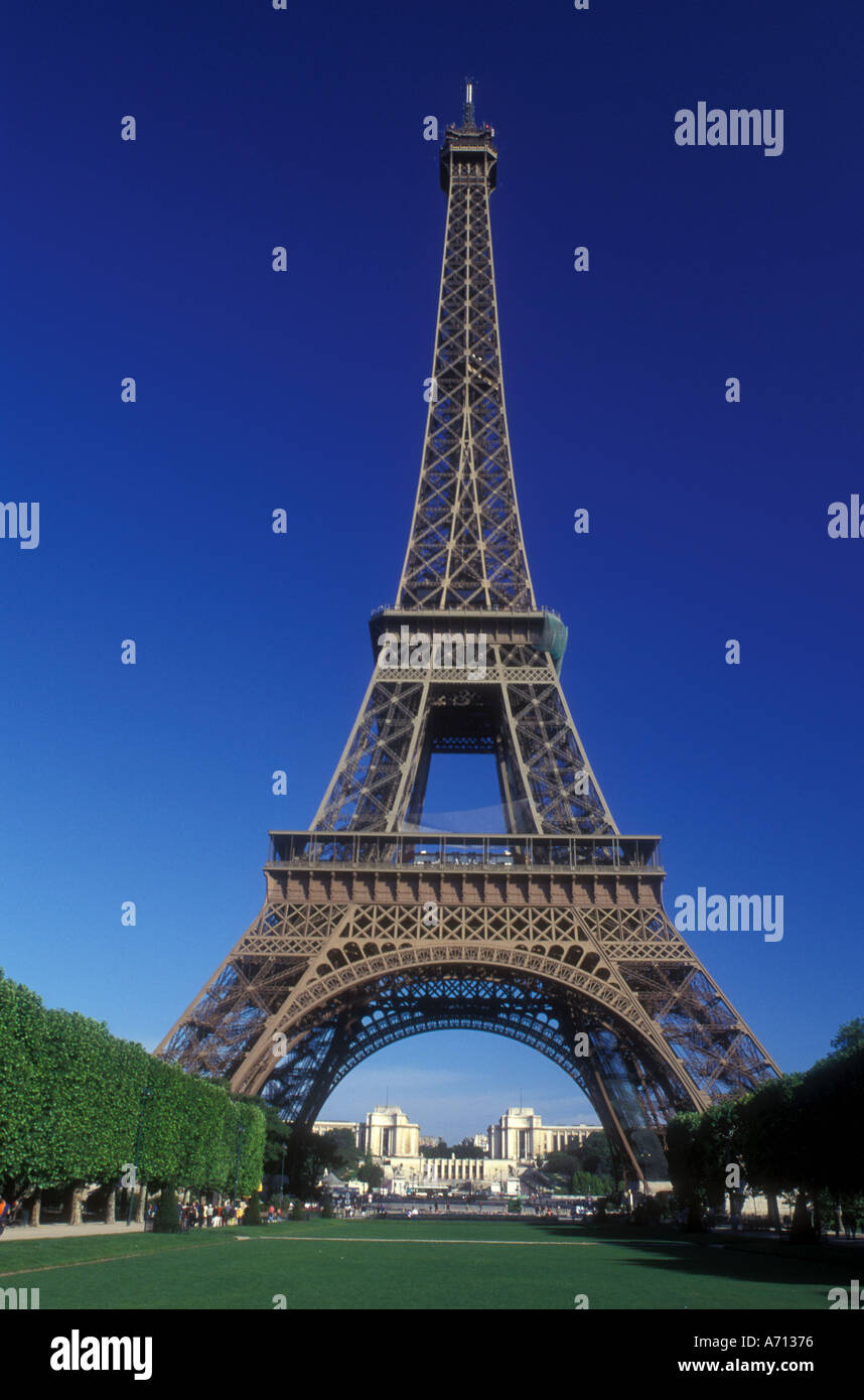 AJ0757, Paris Frankreich, Eiffelturm Stockfoto
