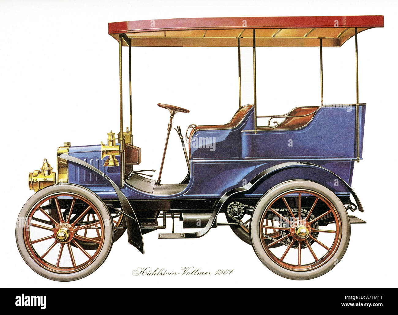 Transport/Transport, Autos, Kühlstein Vollmer 1901 Stockfotografie - Alamy