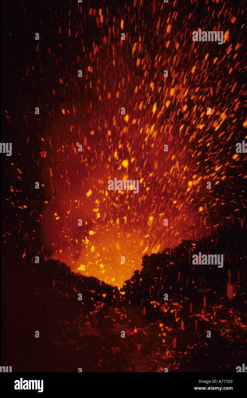 Italien, Sizilien, Ätna, am 18. Juli Stockfoto