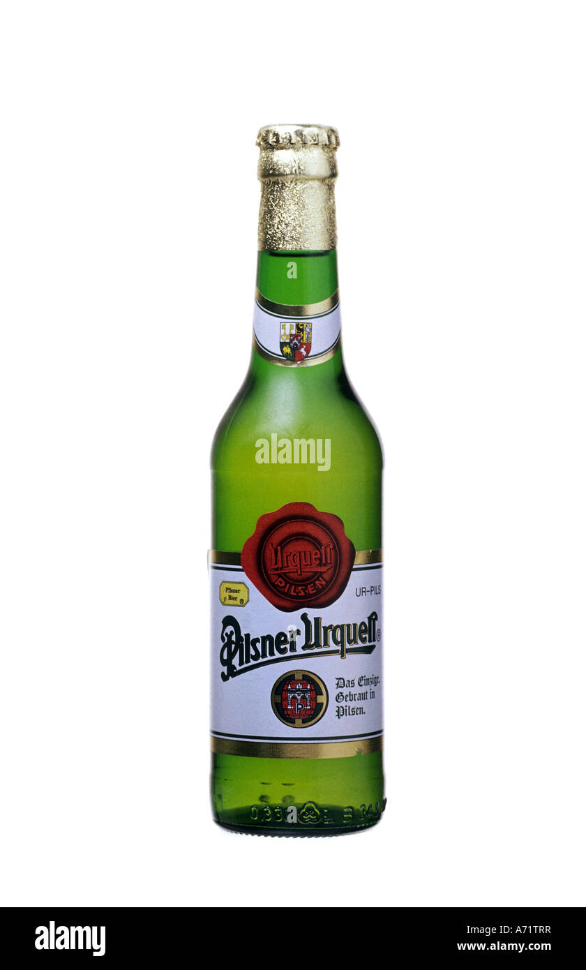 "Essen und Getränke, Alkohol, Bier, Flasche"Pilsner Urquell", Plzensky Prazdroj, Tschechien, Flaschen, Pils, Pilsener, Tschechische Repub- Stockfoto