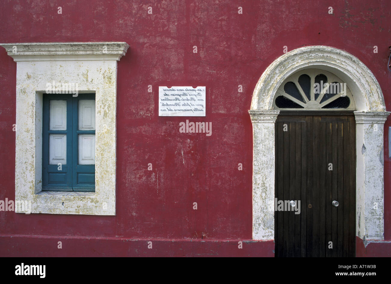 Italien, Sizilien, Äolischen Inseln Stromboli. Historisches Haus Stockfoto