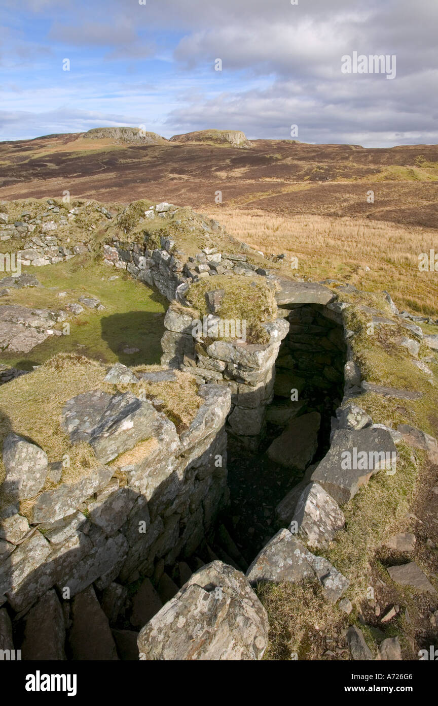 Dun Beag Broch auf der Isle Of Skye, Schottland, UK Stockfoto Dun Beag Broch auf der Isle Of Skye, Schottland, UK Stockfoto